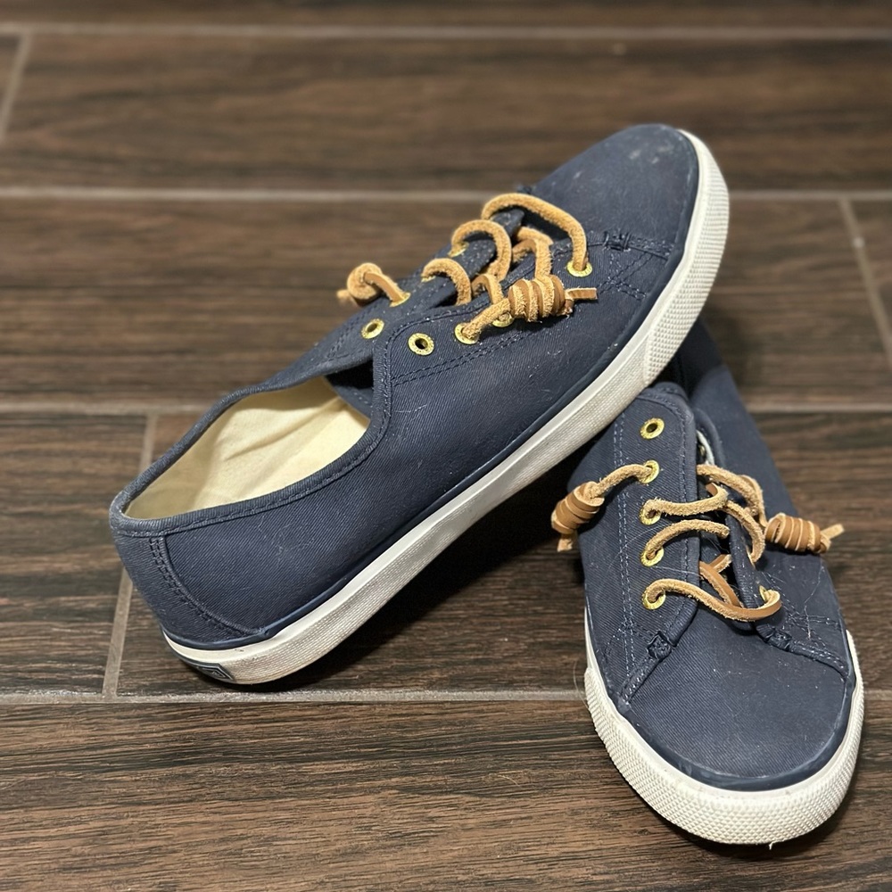 Sperry Navy Slip Ons